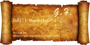 Gál Hannibál névjegykártya